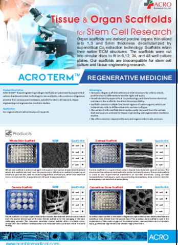 ACRO ACROTERM Tissue & Organ Scaffolds for Stem Cell Research